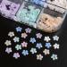 DIY Manicure Charms Resin White Blue Five Petals Flower Nail Flakes Stones Beads Color-changing(01) - Buy Online on GoSupps.com