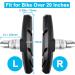 GPMTER 2 Pairs 70mm Bike Brake Pads Set for MTB & Cruiser - Universal V-Brake Blocks with Hex Nut and Shims - Noise-Free & Skid-Proof - Buy Online on GoSupps.com