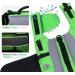 Vivaglory Neoprene Dog Rescue Vest with Reflective Caps & Removable Front-Wheel Drive for Swimming & Boating - XXS Neon Green (28-35cm) - Buy Online on GoSupps.com