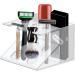 Clear Acrylic Razor Holder & Brush Stand | Multifunctional Cosmetic Organizer for Razors Toothbrushes and Shaving Cream - Buy Online on GoSupps.com