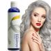 Intensive silver shampoo purple toning shampoo moisturizing silver shampoo anti-yellow tint shampoo hair shampoo for blonde and gray hair for neutralization of yellow stings