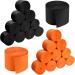 1640 Feet Totally Halloween Crepe Paper Black and Orange Party Crepe Paper Streamers Roll for Halloween Decorations, 20 Rolls