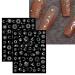 10 Sheets Moon Star Sun Nail Art Stickers Decals - Self-Adhesive Nail Supplies for Colorful Rose Gold Designs - Buy Online on GoSupps.com