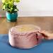 Traditional Tibetan Zafu Meditation Cushion - Soft Velvet with Embroidery - Rose Quartz - Buy Online on GoSupps.com