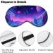 Blacklight Planet Light Sleep Eye Mask & Blindfold - Elastic Strap for Women Men Sleep, Travel, Nap - Buy Online on GoSupps.com