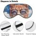 Summer Cat Sleep Mask - Orange Cat Sunglasses Eye Cover with Adjustable Strap | Soft Light-Blocking Blindfold for Women - Buy Online on GoSupps.com