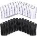 24 Pack Scrimmage Team Soccer Pinnies Vests Jerseys Mercerized Fabric Team Training Practice Vests Pinnies for Youth Adult Sports Basketball Soccer Football Volleyball Black White