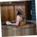 Hemoton 2pcs Satin Turban & Plastic Shower Cap Set for Women | Bath Hat & Hair Protector - PEVA Lined - Buy Online on GoSupps.com