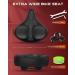 YODOTE Oversized Bike Seat - Wide Memory Foam Bicycle Saddle for Peloton & Exercise Bikes - Red - Buy Online on GoSupps.com