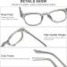 Square Blue Light Blocking Glasses for Men & Women - Spring Hinge Grey - Protect Your Eyes International Shipping - Buy Online on GoSupps.com