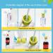 Spill Proof Water Bottle Straw Cap Portable SodaWater Bottle Twist Cover Cap with Straw for Children Adults - Buy Online on GoSupps.com