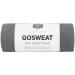 GoSweat Non-Slip Hot Yoga Towel by Shandali with Super-Absorbent Soft Suede Microfiber in Many Colors, for Bikram Pilates and Yoga Mats. Gray Standard - 26.5 x 72