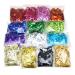 Laser Sequins 6mm Wide 140 Yard Mixed 14 Color,Handmade Crafts Environmental Flat Sequin Strip Trim on Strings for Crafts, Fringe, and Sewing