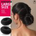 Teenitor 7 Hair Bun Makers Set - Black Donut Ring Style Chignon Bun Maker Kit with Bands & Pins for Ballet Dance - 2 Small, 2 Medium, 2 Large, 1 Extra-Large - Buy Online on GoSupps.com