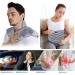 REVIX Microwave Heating Pad Set - Neck, Shoulders, Lower Back Pain Relief - Hot Compress Wrap with Weighted Plush - Includes Hot Eye Mask for Migraine Stress Relief - Set of 3 Gray - Buy Online on GoSupps.com