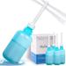 Po shower portable bidet shower - Anal shower for man podusche blue intimate shower puerperium for woman enema for colon cleansing 4 set vaginal shower 150ml