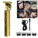 Hair Trimmer | Upgraded Professional Men T-Blade Hair Clippers Zero Gapped Cordless Beard Trimmer for Men | Portable Haircut Beard Trimmer & Men Grooming Kit for Beard Face Body Gold