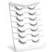 3D Mink Natural Fluffy False Lashes - 12mm C Curl Lightweight Look (7 Pairs) - Buy Online on GoSupps.com