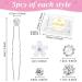 25 Wedding Hairpins - Bridal Jewelry U-Shaped Rhinestone Hair Clips with Pearls & Flowers for Brides & Girls - International Shipping - Buy Online on GoSupps.com