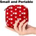 Portable Menstrual Pad Storage Bags for Women | Red Heart Pattern | Multi-Colored Holder for Tampons Panty Liners & Bandages | Ideal for School & Office - Buy Online on GoSupps.com