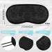 300 Pieces Bulk Silk Sleep Masks - Black Blindfolds for Sleeping, Elastic Strap, Soft Night Shade Cover for Women, Men, Airplane Travel - Buy Online on GoSupps.com