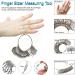 DoGeek Ring Sizer Set - Stainless Steel Ring Gauges & Aluminum Ring Mandrel (Size 1-13) - 27 Pcs - Buy Online on GoSupps.com