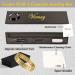 Vicmag Men Magnetic Bracelet - Titanium Steel Double Row 3500 Gauss Wristband with Adjustment Tool and Gift Box - Gold 4 Elements - Buy Online on GoSupps.com