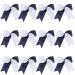 8 Inch 2 Colors Jumbo Cheerleader Bows Ponytail Holder Cheerleading Bows Hair (Navy blue/White)