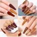 Yueshop Brown Gel Nail Polish 10 Colors Autumn Pumpkin Orange Champagne Burgundy Red Glitter Gel Nail Polish Set Soak off UV LED Lamp Nail Polish (8ml) - Buy Online on GoSupps.com