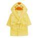 Metzuyan Baby Girls & Boys Animal Themed Plush Fleece Unisex Dressing Gown Robe 18-24 Months Duck