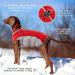 FUAMEY Padded Vest Dog Jacket - Reflective Winter Coat for Large Dogs - Red - Buy Online on GoSupps.com