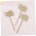 Cabilock 3pcs Elephant Cupcake Picks Fruit Cake Cupcake Topper Cake Toothpick Topper Cocktail Picks Fruitcakes Baby Shower Jungle Animal Toppers Dessert Topper Food Makeup Wedding Golden 10.00X5.30X0.20CM - Buy Online on GoSupps.com