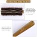 Round Boar Bristle Wooden Hair Brush - Anti Static Hairbrush for Women - Ideal for Styling, Drying, and Curling - Buy Online on GoSupps.com
