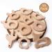 Organic Wooden Teether Toy Set - Safe Animal Pendant Design | Bulk Pack with Bunny, Whale, Bird, Bear, Crown, Shell, Flower, Cactus, Doughnut, Deer - Buy Online on GoSupps.com