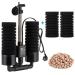 AQQA aquarium sponge filter 3/5W electrical aquarium filter quiet diving foam double sponge filter for biological and mechanical filtering (s) 3W for 35-150 l