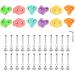 TOPNEW 12PCS Kids Climbing Holds Kit Indoor/Outdoor Rock Wall Hardware Set in Pastel Macaroon Colors - Buy Online on GoSupps.com