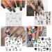 Halloween Nail Stickers - Horror Gothic Ghost Pumpkin Skull Blood Spider Evil Eye Nail Art Decals - Buy Online on GoSupps.com