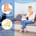 4 Pairs Gel Heel Protectors for Plantar Fasciitis & Heel Pain Relief - Breathable Cushion Sleeves for Cracked Heels (White & Black) - Buy Online on GoSupps.com