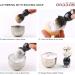 Premium Absbas Wet Shaving Set - Pure Roof Hair Brush Silver Spitz Stand & Fusion Safety Razor Gift Set for Men - Buy Online on GoSupps.com