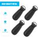 Milist 6Pcs Metal Zipper Sliders - PU Leather Replacement Pull Tabs for DIY Bags Jackets & Luggage - Black - Buy Online on GoSupps.com
