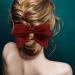 Hair Clips with Bow 2 Hair Accessories for Women Pure Colour Hair Bow Soft Satin Hair Bows for Girls Fashions Girls Hair Accessories Spring Clip Hair Jewellery Black Bow Red Hair Bow for Women Girls - Buy Online on GoSupps.com