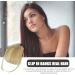 Fringe Clip-In Bangs Real Hair Real Hair Fringe Bangs Human Hair Clip In Fringe Extensions Natural Bangs With Temple Hairpieces Real Hair Extensions for Women Grey gold - Buy Online on GoSupps.com