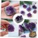 LIFKOME 2pcs Amethyst Cluster Rock Chip Rough Crystal Specimen Geode Natural Crystal Decoration Energy Druze - Buy Online on GoSupps.com