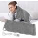 Soft Electric Heating Pad for Stiff Shoulders - Relieve Pain | EU Plug 220-240V - Silver Gray - Buy Online on GoSupps.com