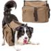 Pssopp Dog Pack Pet Outdoor Backpack Hound Travel Camping Hiking Saddle Bag Dog Rucksack with 2 Capacious Side Pockets for Medium Large Dogs - Buy Online on GoSupps.com
