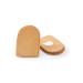 Kaps Orthotic Heel Lift Raise Genuine Leather and Natural Cork With Self-Adhesive Backing Shock Absorbing Support Relief With Achilles Tendonitis Men / UK 7-12 / EUR 40-46 Beige