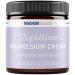 Magnesium Lotion Nighttime Magnesium Cream Apply to Legs Arms or Chest - Topical Magnesium Chloride USA Made and Safe for Kids (Chamomile Lavender) 4 Fl Oz (Pack of 1)