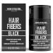 Viking Revolution Black Hair Fibers for Thinning Hair Men - Thick Fiber for Bald Spot Cover Up - Hair Building Fibers with Kerating and Biotin - Hair Fiber for Men for Thicker and Fuller Look (0.52oz) 0.52 Ounce (Pack of 1) Black