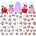 VPQNE 14 Sheet Cute Cartoon 3D Nail Art Stickers - Mickey & Minnie Mouse DIY Decals for Women & Girls - Buy Online on GoSupps.com