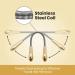 Lindo Twist-N-Roll Tweezer - Spring Facial Hair Removal Tool | Natural Threading, Stainless Steel | Remove Unwanted Hair on Upper Lip, Chin, Cheek, and Neck - Gold - Buy Online on GoSupps.com
